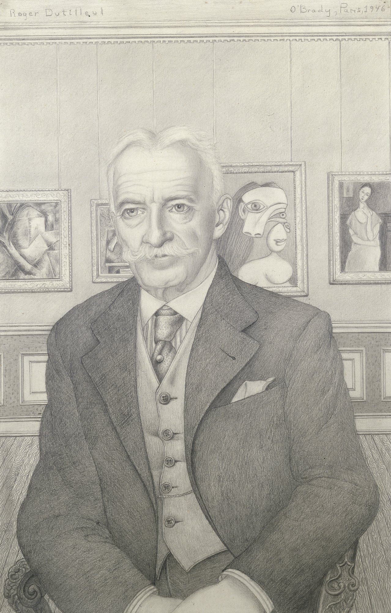 Gertrude O'Brady, Portrait de Roger Dutilleul, 1946