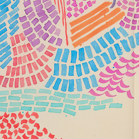 Giorgio Griffa, dessin coloré.