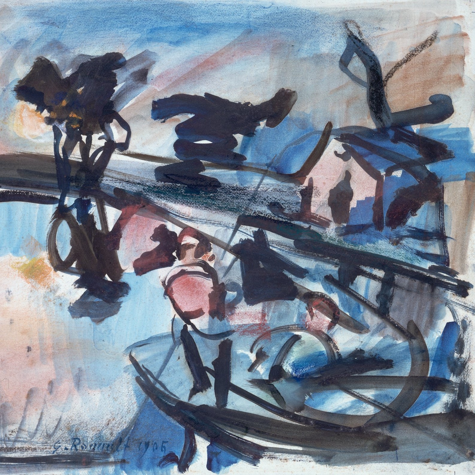 Peinture expressionniste de Georges Rouault.