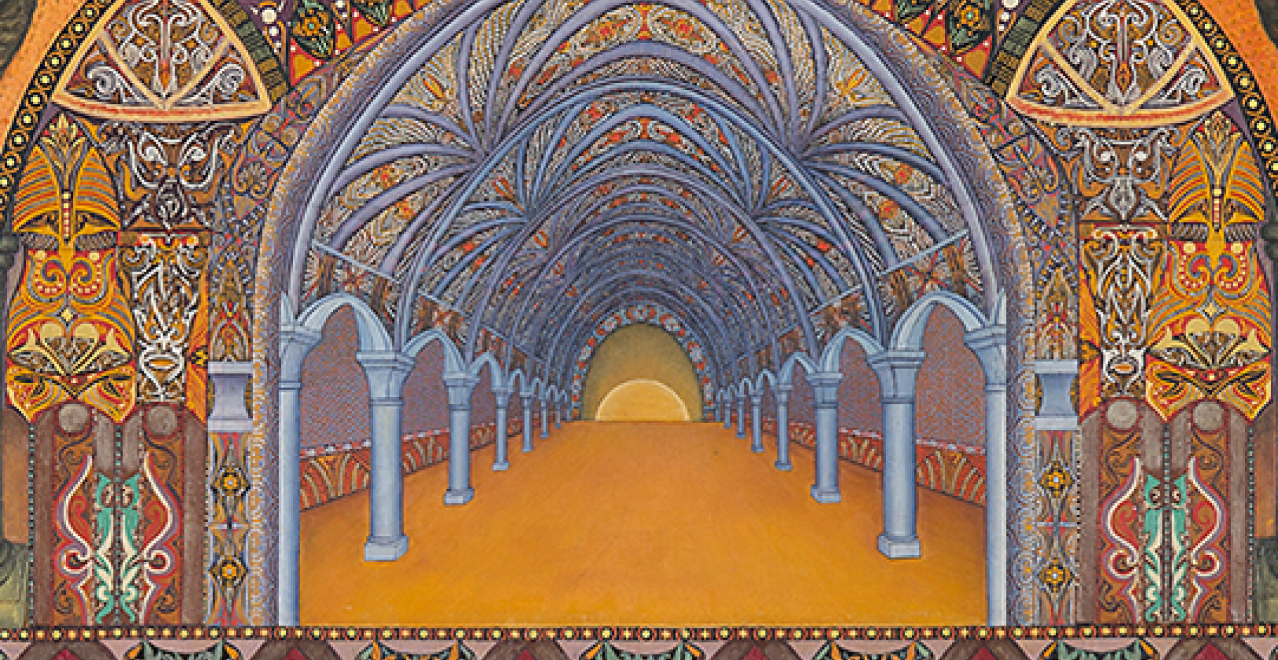 Victor Simon, La toile judéo-chrétienne, (détail) 1937. Huile sur toile ; 196 x300,2 x 3cm.  Collection du LaM. Achat en 2019 avec le soutien du Fonds Régional d’Acquisition des Musées (État et Région Hauts-de- France) © Droits réservés. Photo : N. Dewitte/LaM