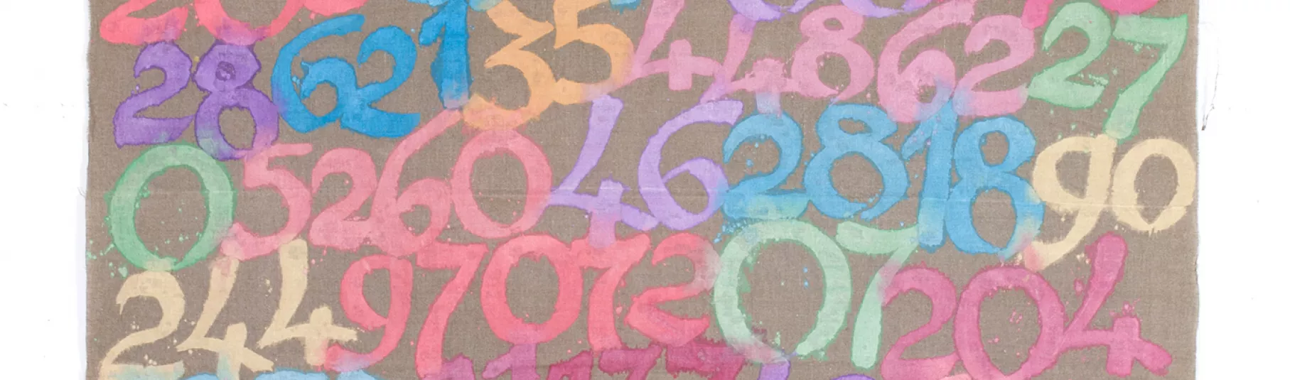 Giorgio Griffa, dessin coloré.