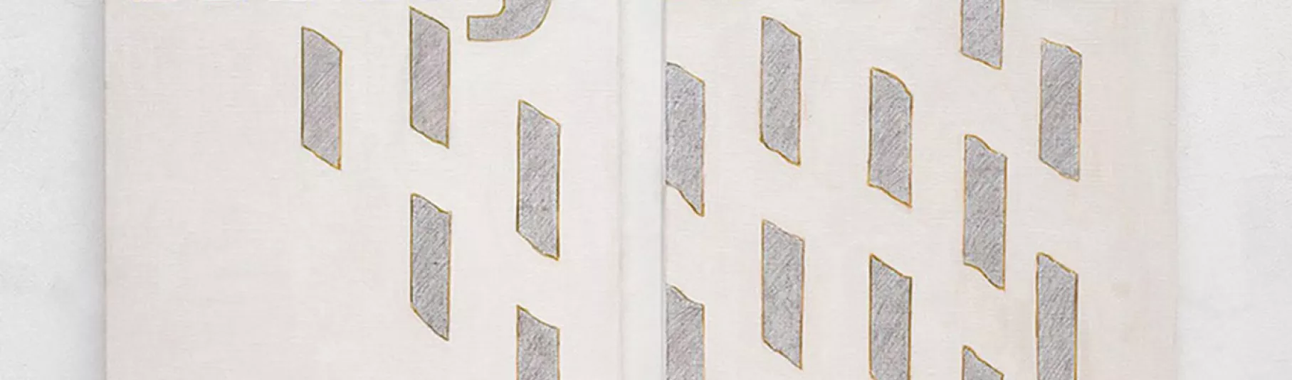 Agnès Thurnauer "May Be" diptyque.